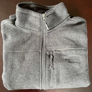Men’s North Face Gray Zip-Up - Medium